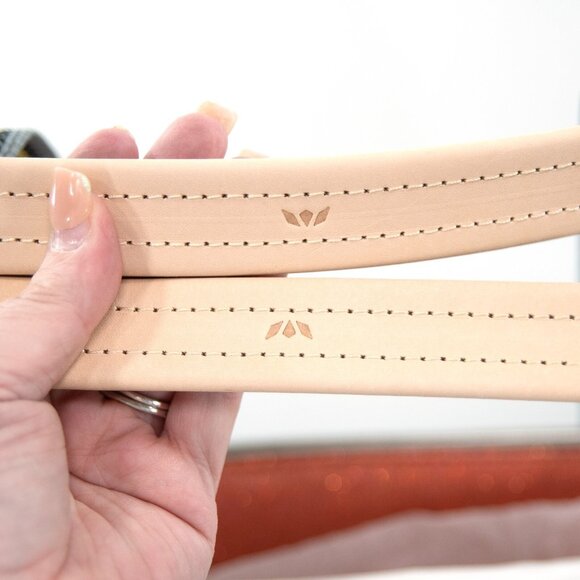 Consuela Michelle Patent and Natural Leather Embroidered Classic Tote Bag NWT - Picture 11 of 13